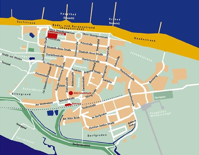 Wangerooge - Karte